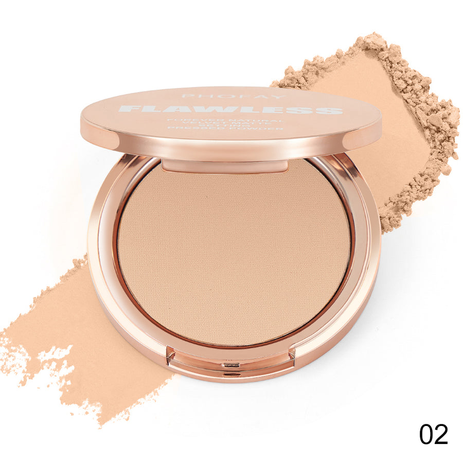 Nova Glow — Flawless Matte Pressed Powder Compact