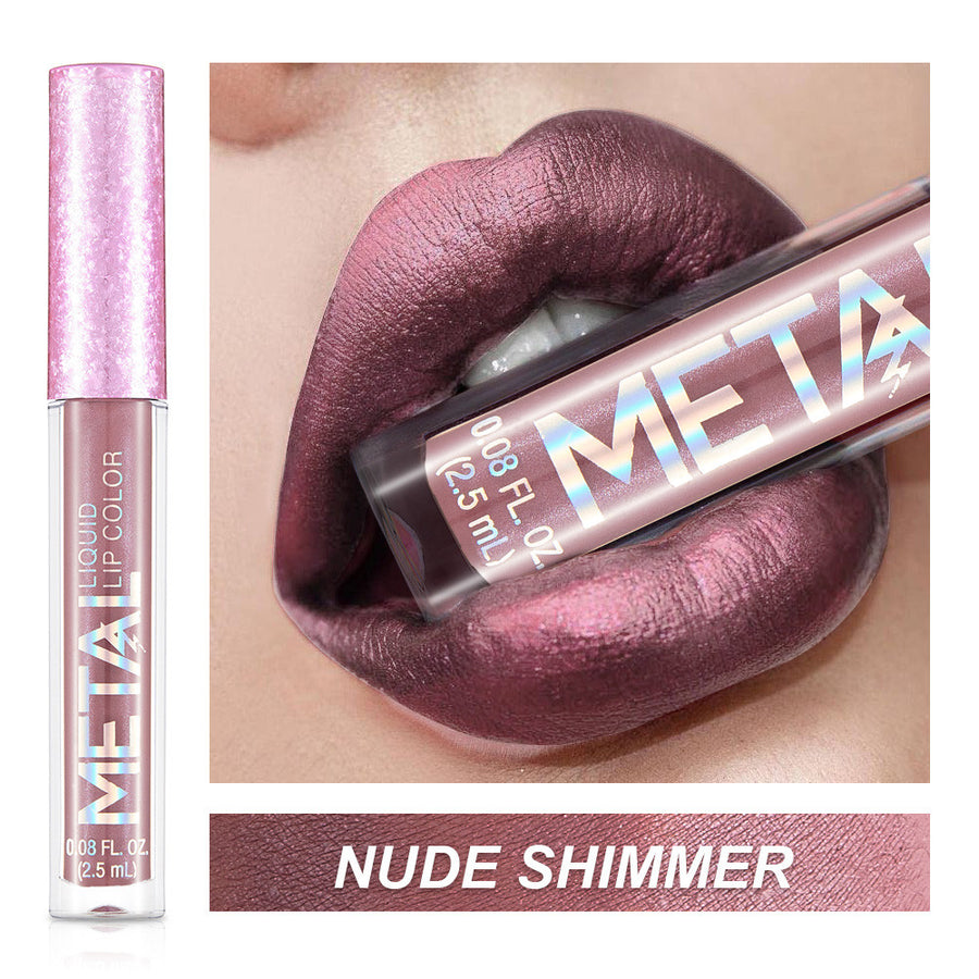 Nova Glow — Rossetto Liquido Metal Shimmer