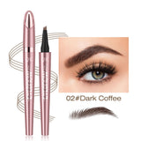 NovaGlow™ 4-Tip Microblading Eyebrow Pen | Waterproof & Natural Finish