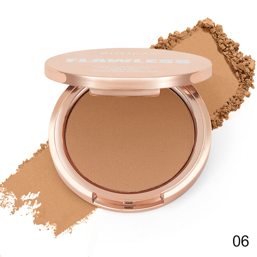 Nova Glow — Flawless Matte Pressed Powder Compact