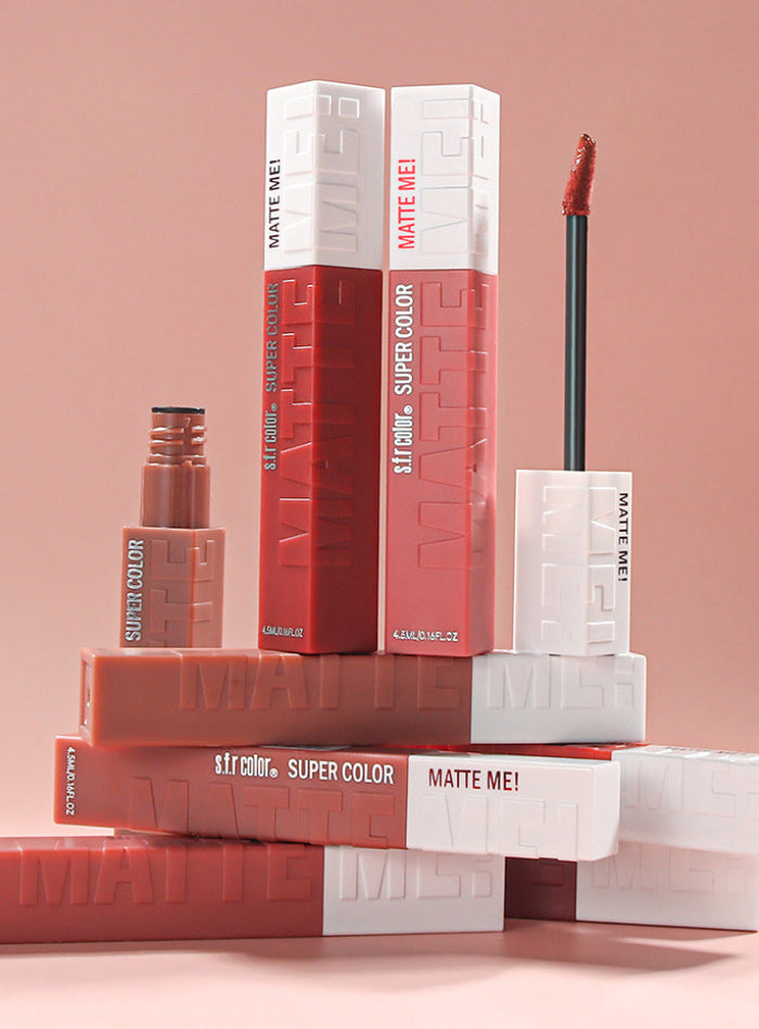 NovaGlow™ Velvet Matte Liquid Lipstick | Long-Wear & Non-Drying