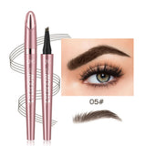 NovaGlow™ 4-Tip Microblading Eyebrow Pen | Waterproof & Natural Finish