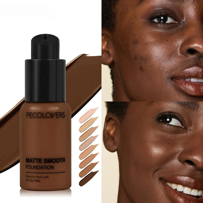 Nova Glow — Fondotinta Liquido Matte Smooth Full Coverage