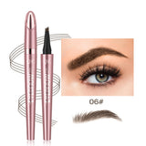 NovaGlow™ 4-Tip Microblading Eyebrow Pen | Waterproof & Natural Finish