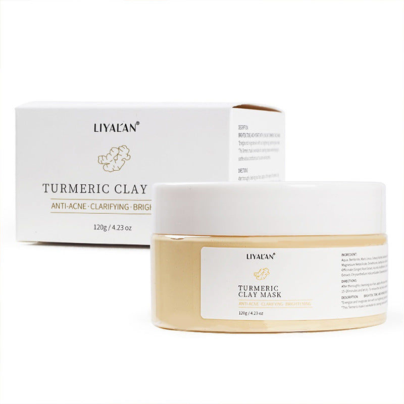 NovaGlow™ Turmeric Clay Mask | Pore Purifying & Anti-Aging Face Mud Mask