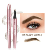 NovaGlow™ 4-Tip Microblading Eyebrow Pen | Waterproof & Natural Finish