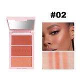 Nova Glow — Palette Blush Trio 3-in-1 Viso & Guance