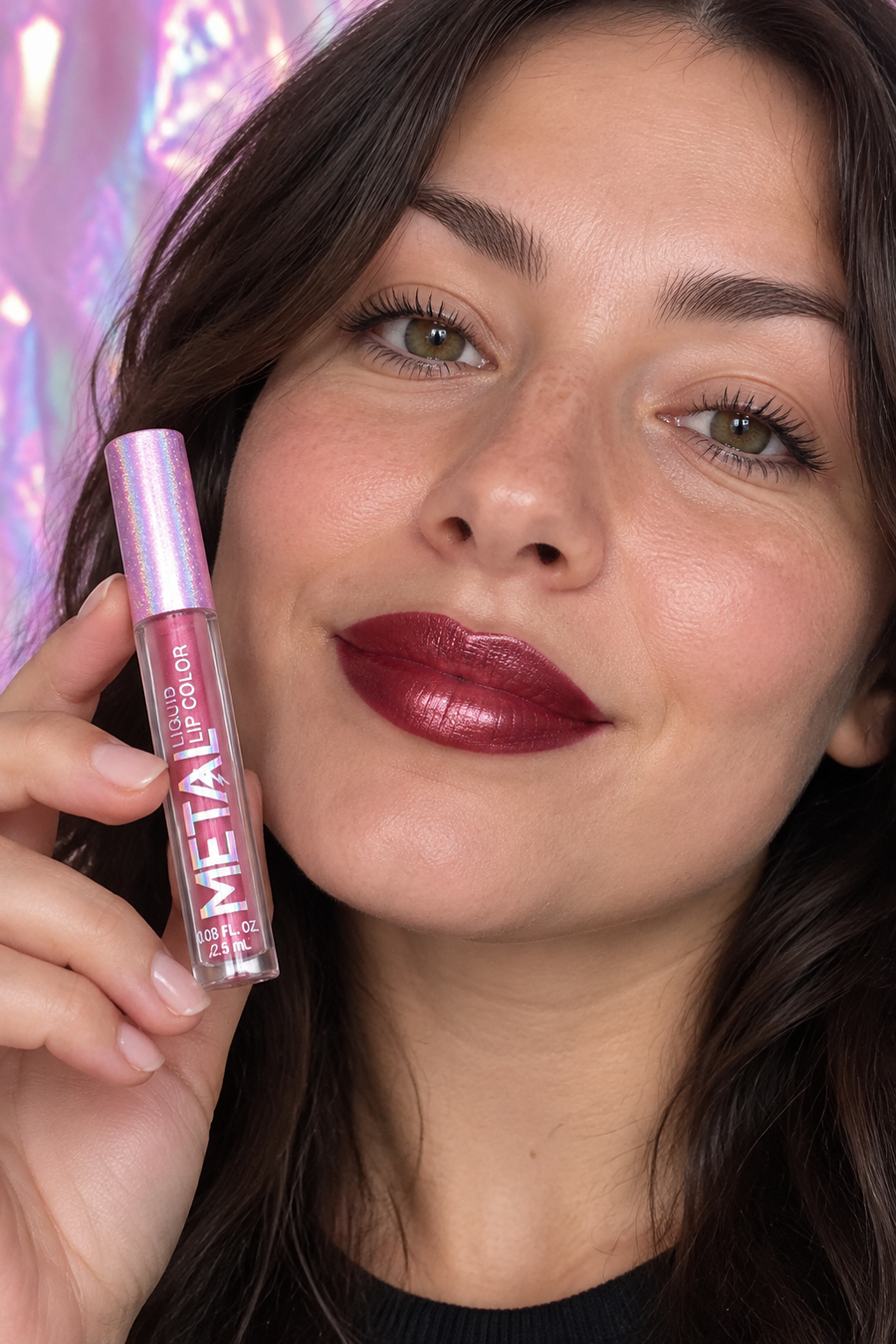 Nova Glow — Rossetto Liquido Metal Shimmer